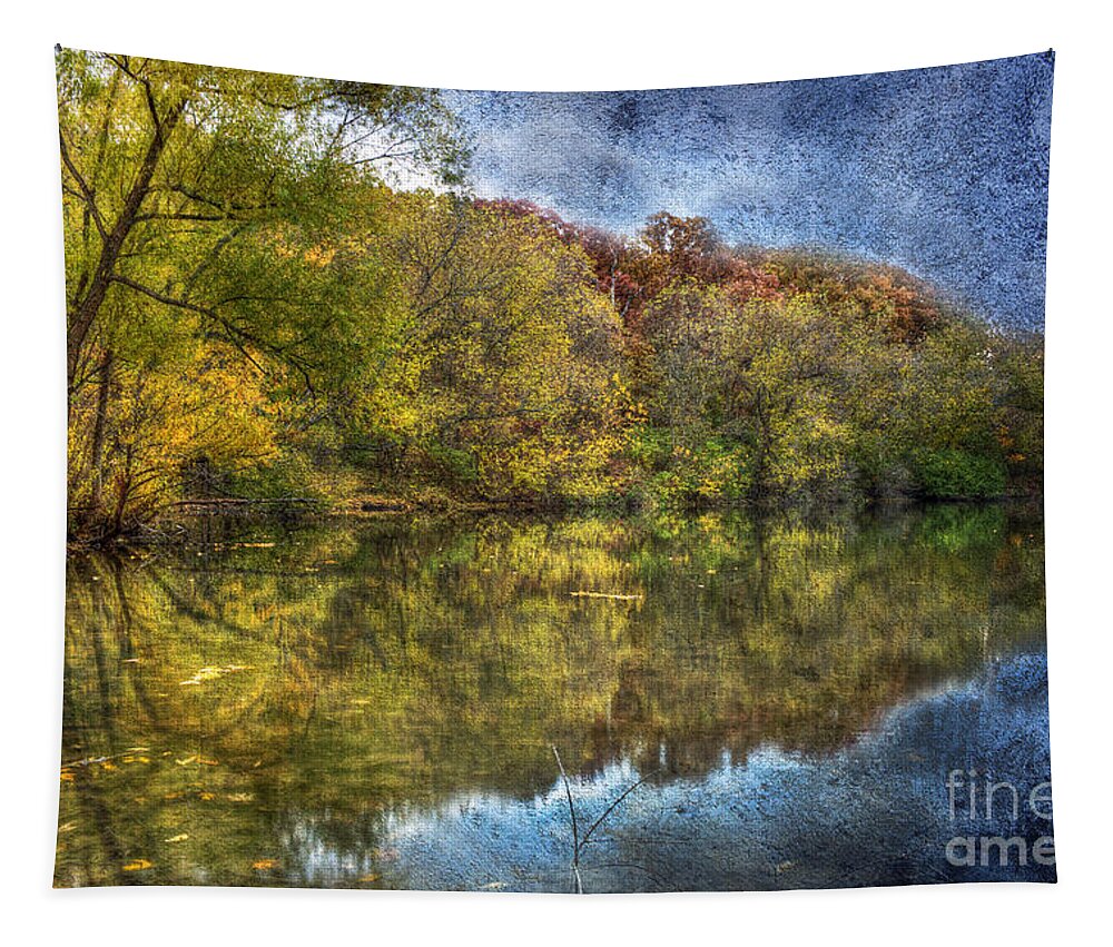 Reflection Tapestry featuring the photograph Fall Reflections #1 by Scott Wood