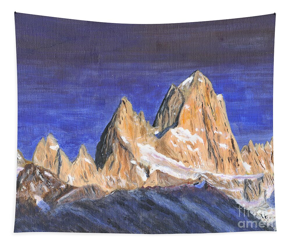 Patagonia Tapestry featuring the photograph Fitz Roy Painting #2 by Timothy Hacker