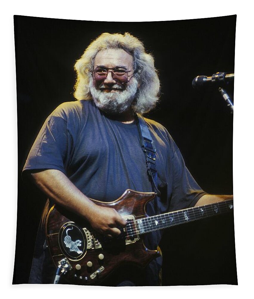 Singer Tapestry featuring the photograph Jerry Garcia - Grateful Dead #3 by Concert Photos