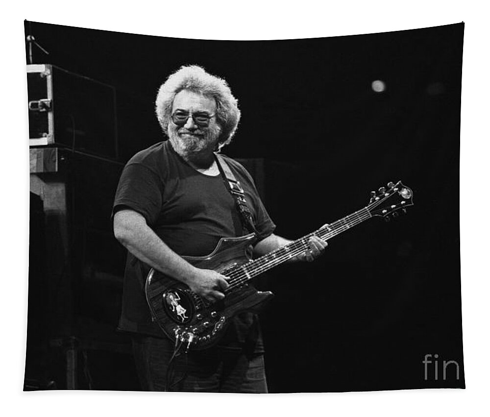Jerry Garcia Tapestry featuring the photograph Jerry Garcia - Grateful Dead #25 by Concert Photos