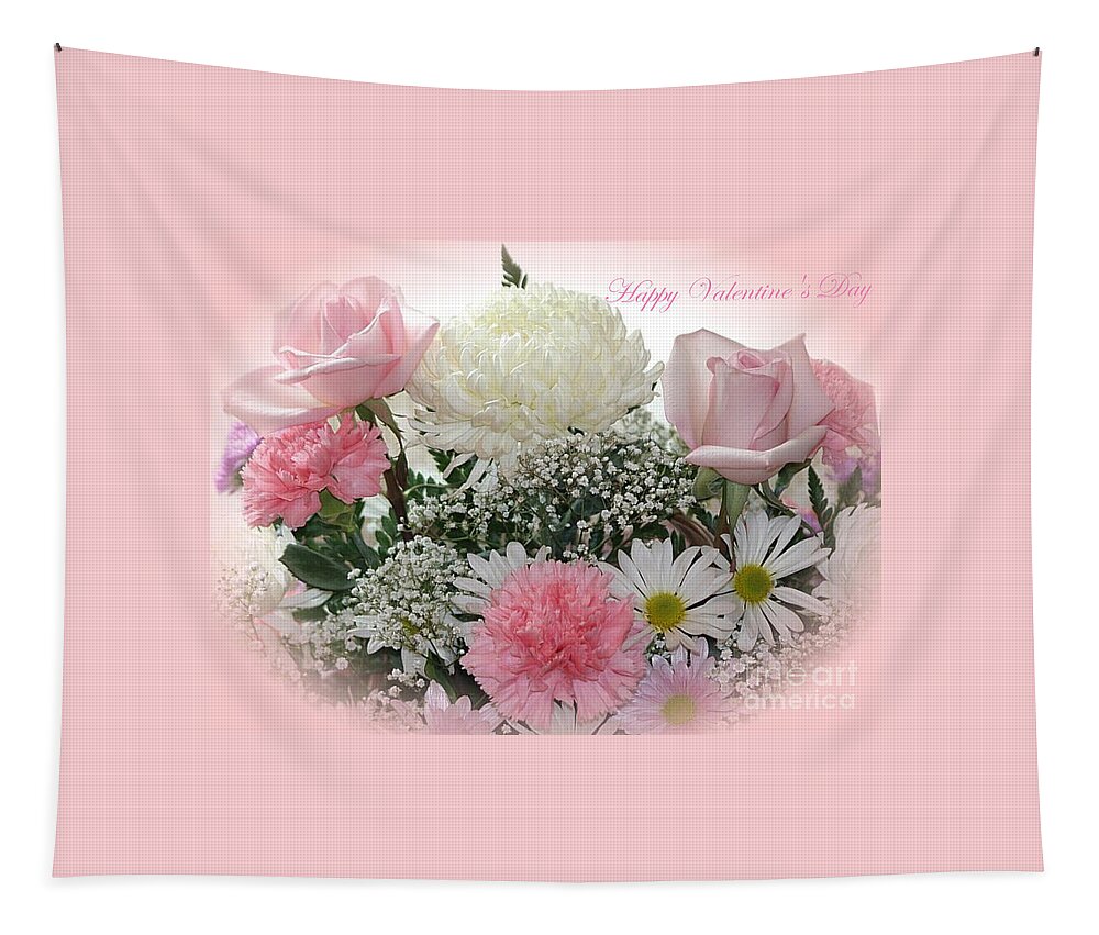Flowers Tapestry featuring the photograph Happy Valentine's Day #1 by Living Color Photography Lorraine Lynch