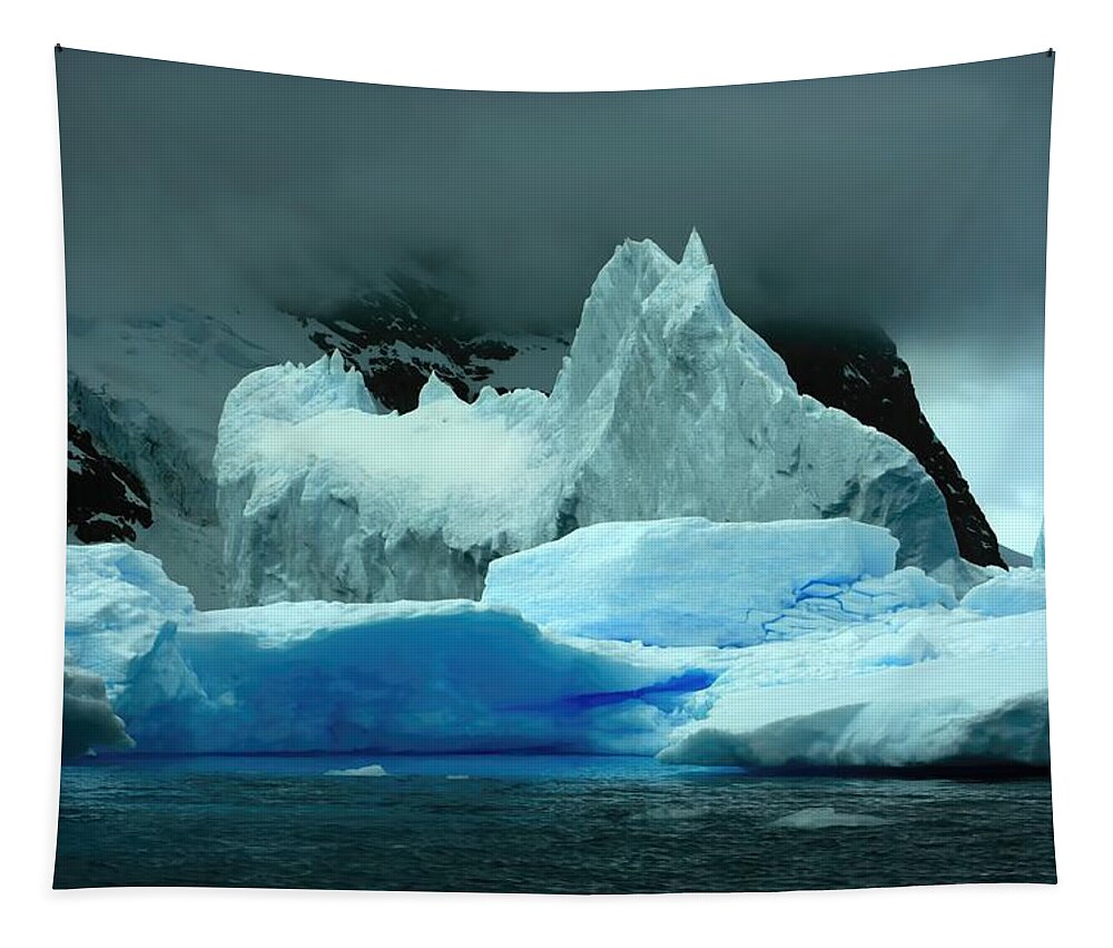 Iceberg Tapestry featuring the photograph Iceberg #2 by Amanda Stadther