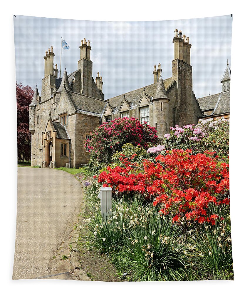  Ancient Tapestry featuring the photograph Lauriston Castle #1 by Grant Glendinning