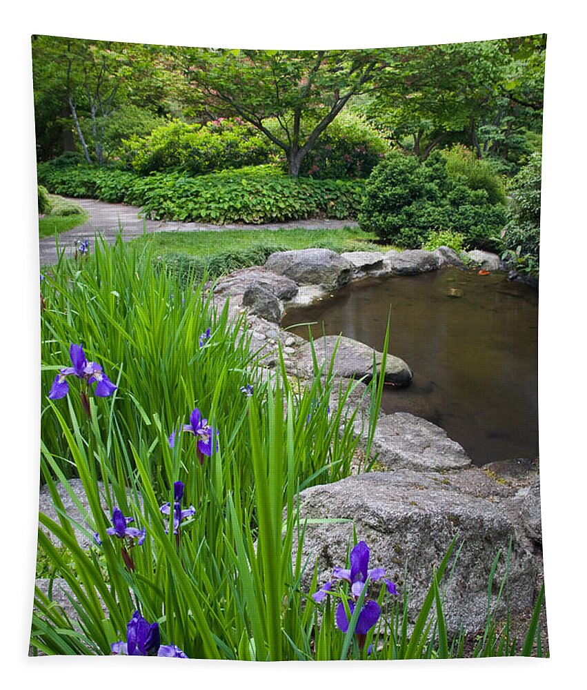 Oregon Landscape Tapestry featuring the photograph Lithia Park #1 by Sean Bagshaw