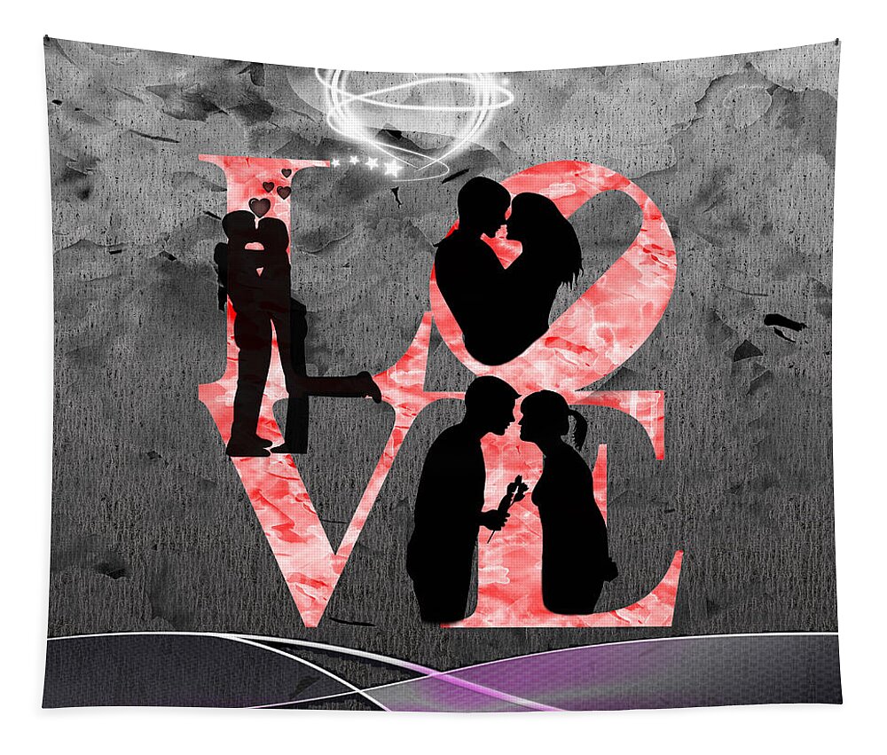 Valentines Tapestry featuring the photograph Love. by Becca Buecher