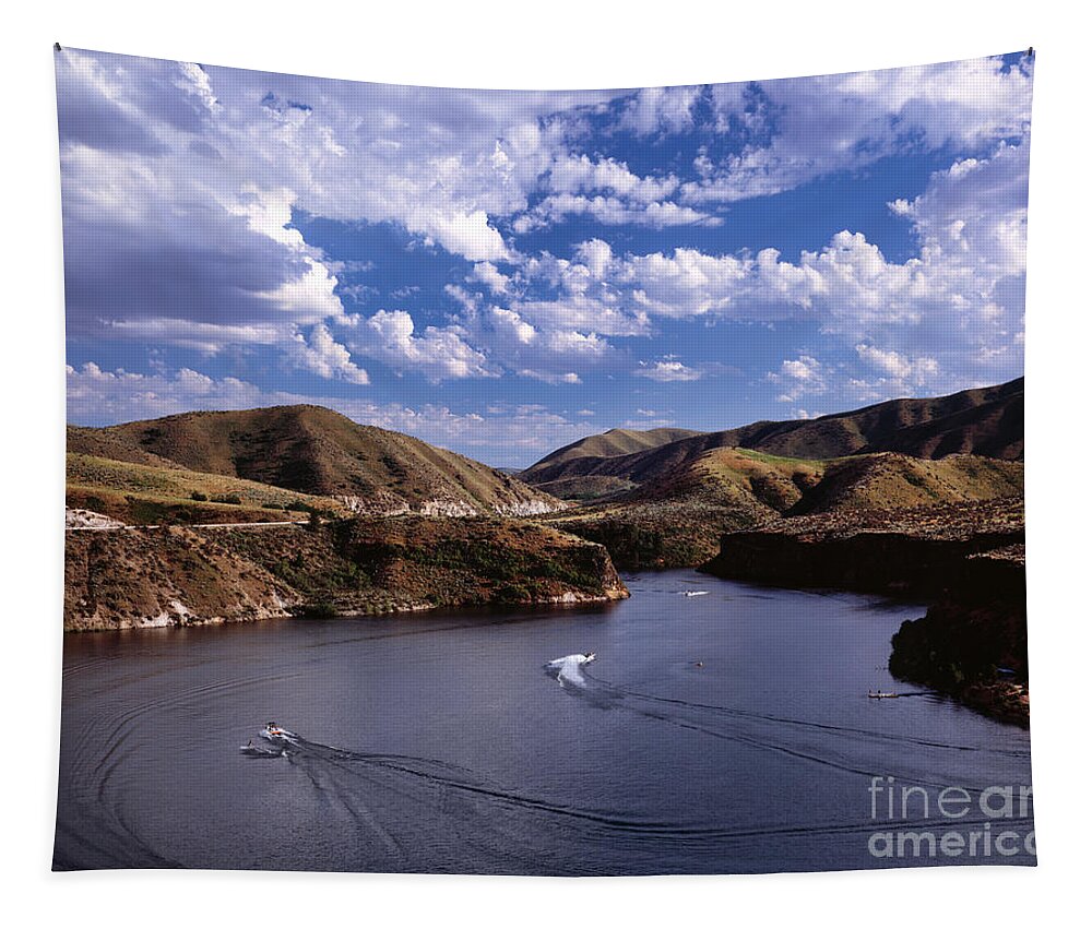 Idaho Tapestry featuring the photograph Lucky Peak State Recreation Area #1 by Rafael Macia
