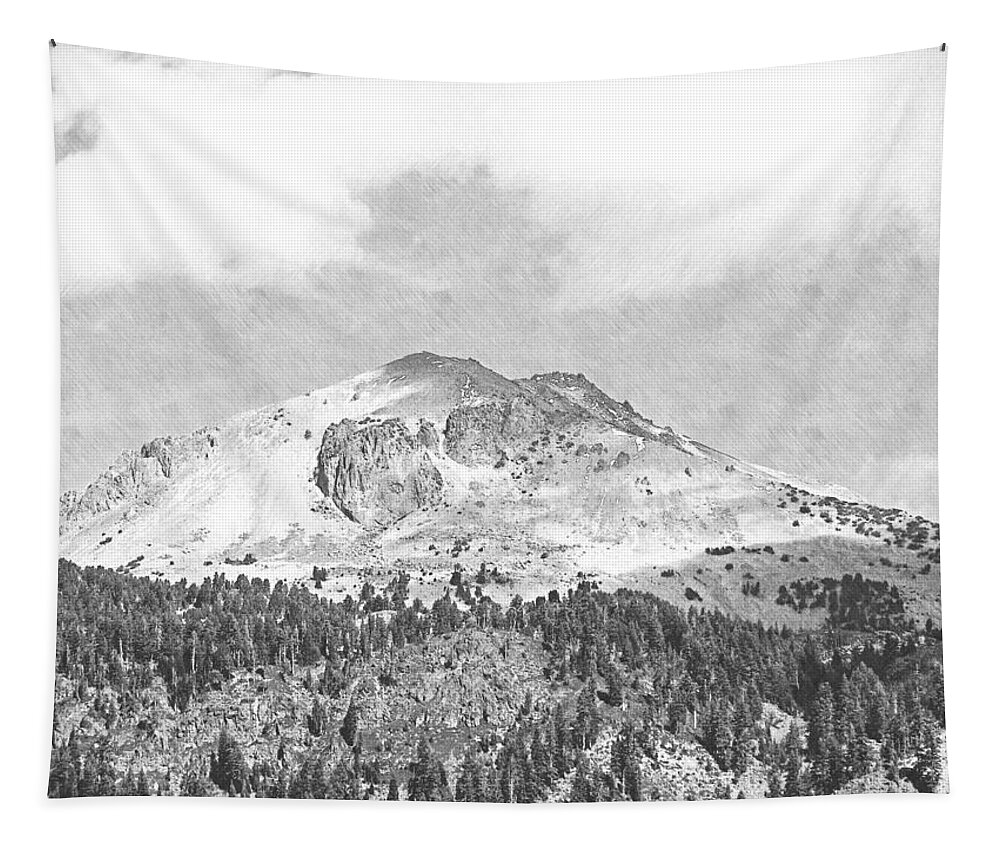  Frank Wilson Tapestry featuring the photograph Mount Lassen #1 by Frank Wilson