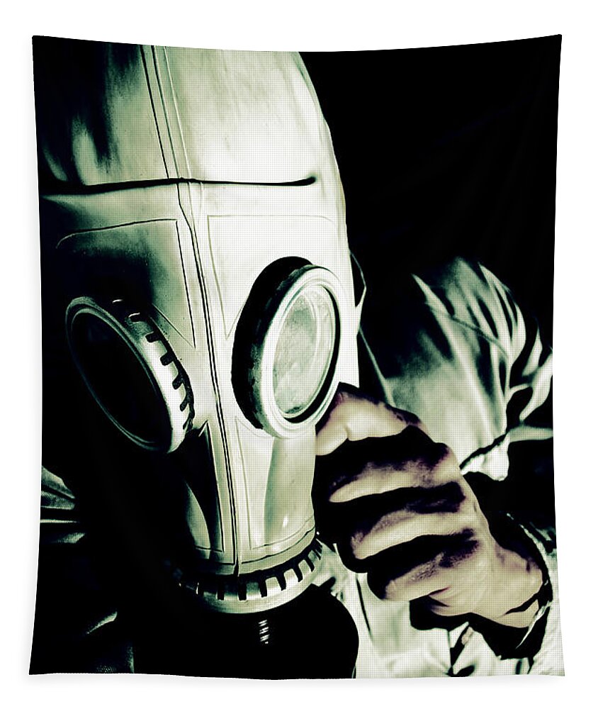 Mask Tapestry featuring the photograph Oncoming Nuclear Mist #1 by Jorgo Photography