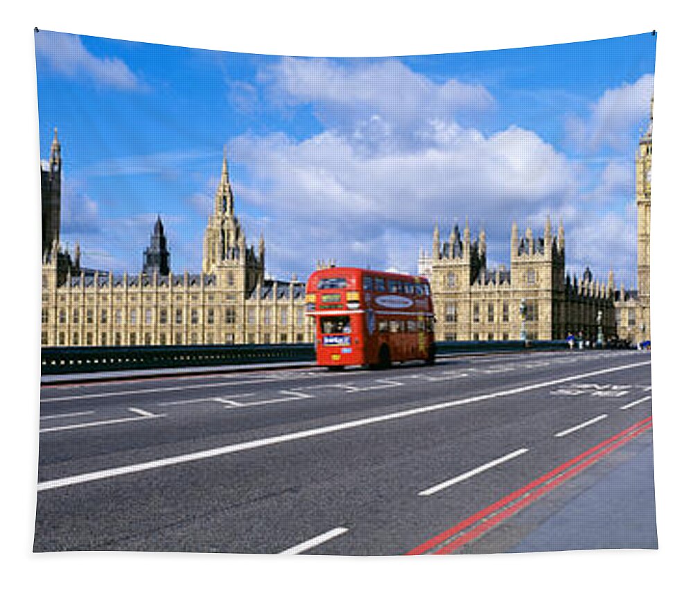 Photography Tapestry featuring the photograph Parliament Big Ben London England #1 by Panoramic Images