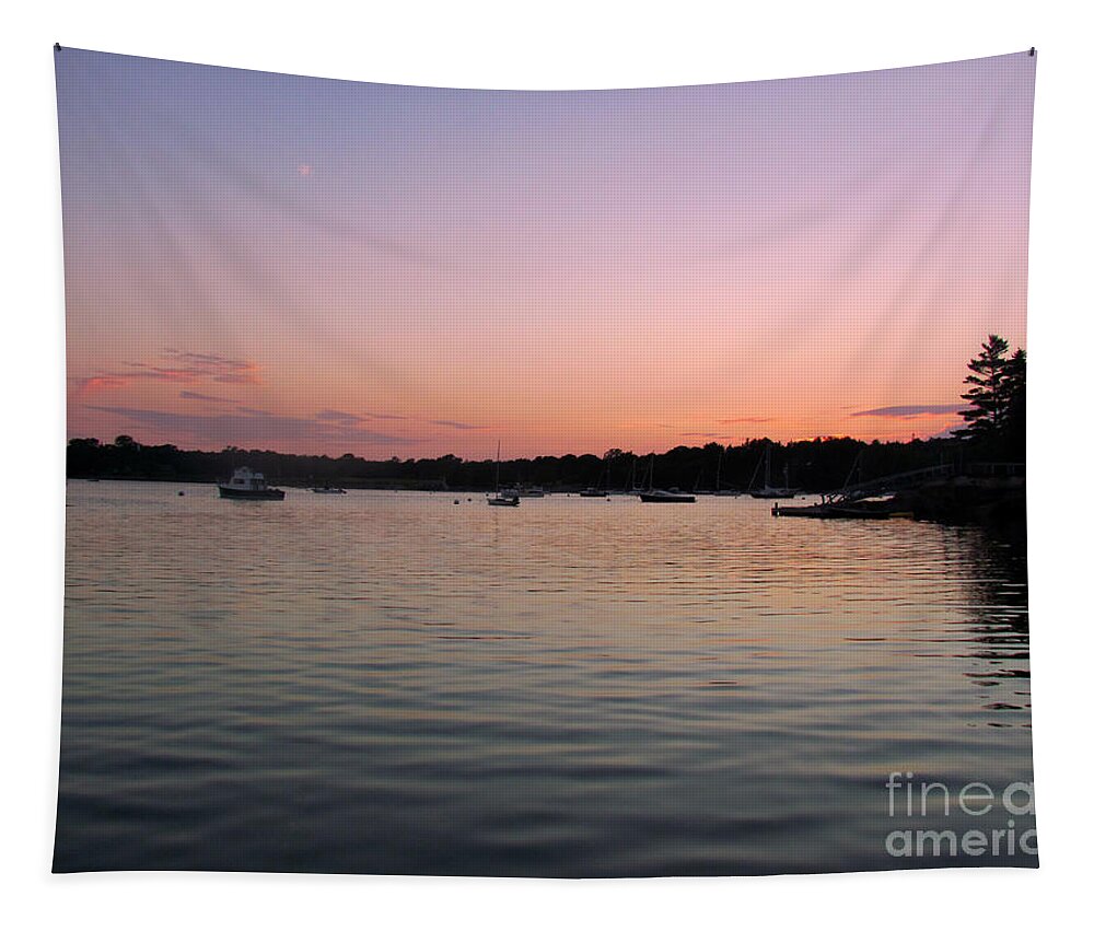 Sunset Tapestry featuring the photograph Purple Sky #1 by Elizabeth Dow