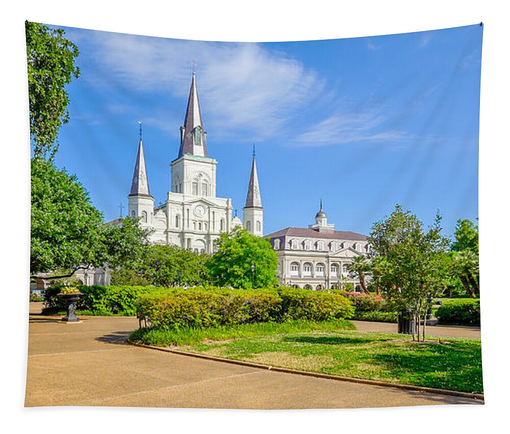 Architecture Tapestry featuring the photograph Saint Louis Cathedral by Raul Rodriguez