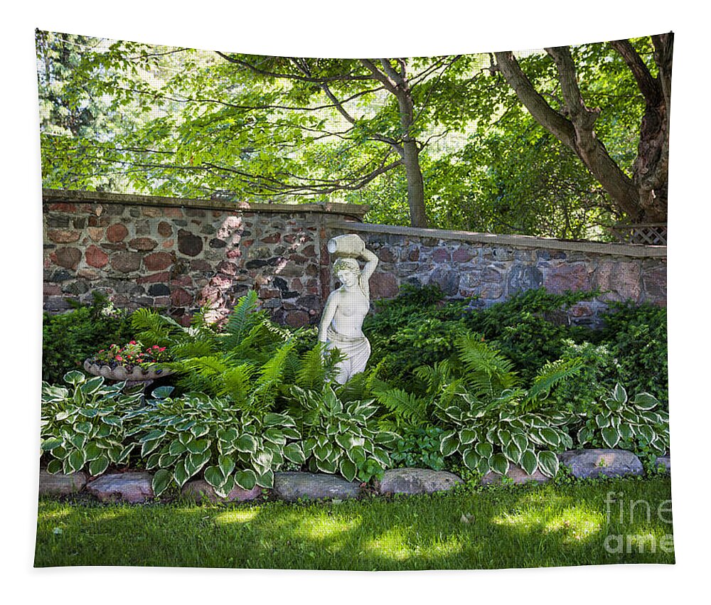 Garden Tapestry featuring the photograph Shady perennial garden 1 by Elena Elisseeva