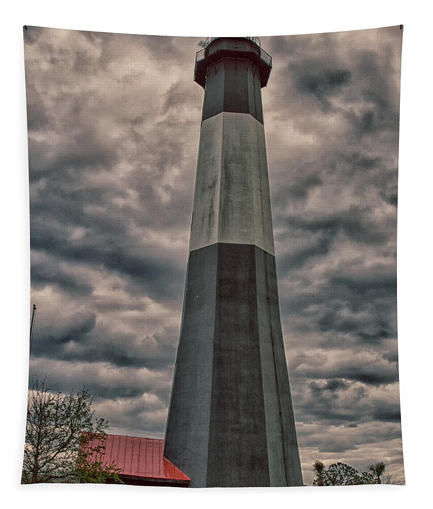 Tybee Island Lighthouse Tapestry featuring the photograph Tybee Island Lighthouse #1 by Carrie Cranwill
