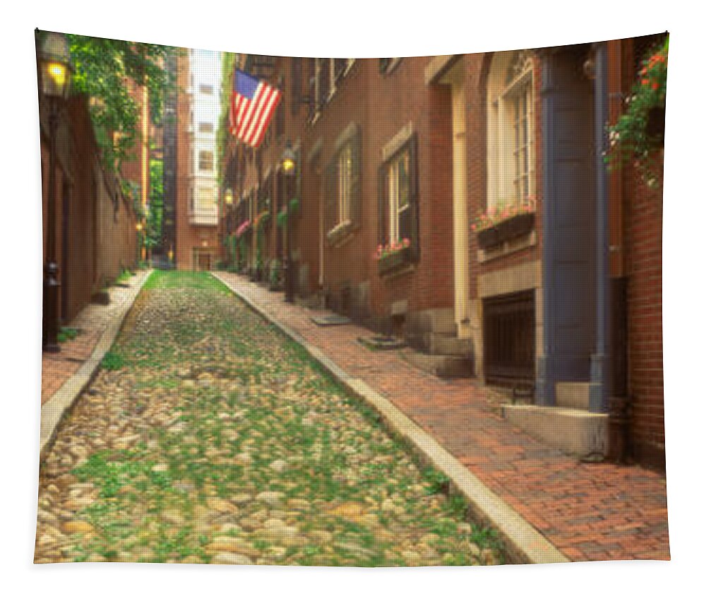 Photography Tapestry featuring the photograph Usa, Massachusetts, Boston, Beacon Hill #1 by Panoramic Images