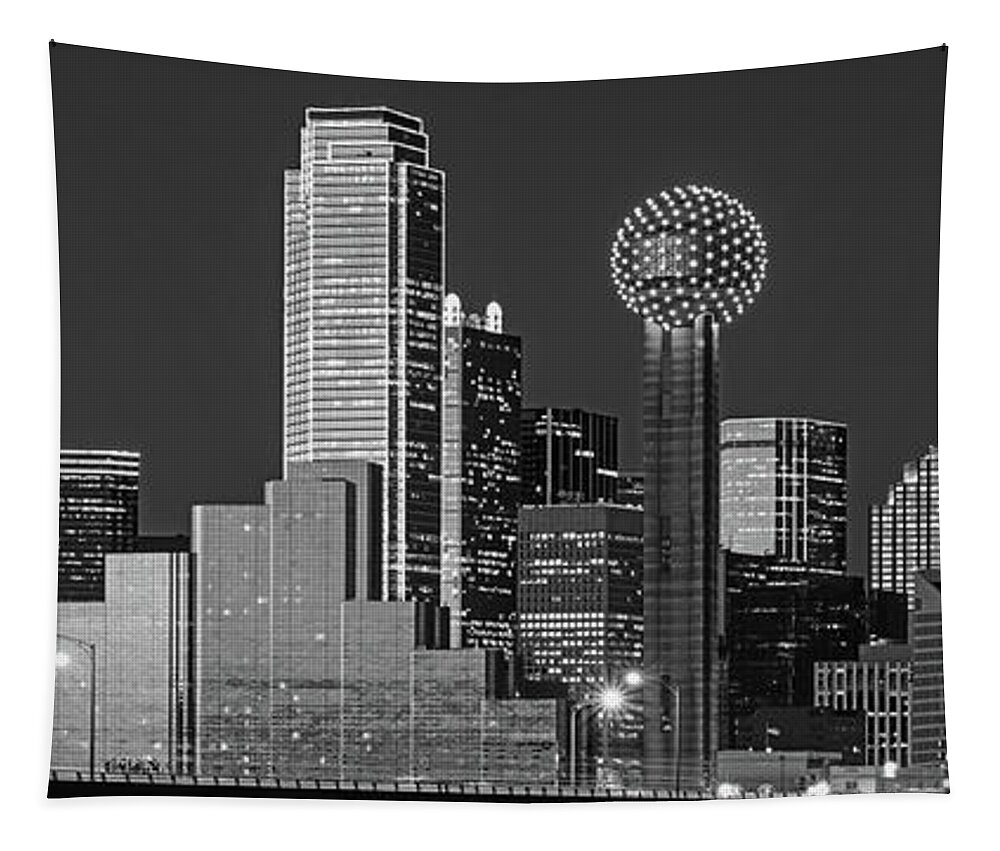 Photography Tapestry featuring the photograph Usa, Texas, Dallas, Panoramic View #1 by Panoramic Images