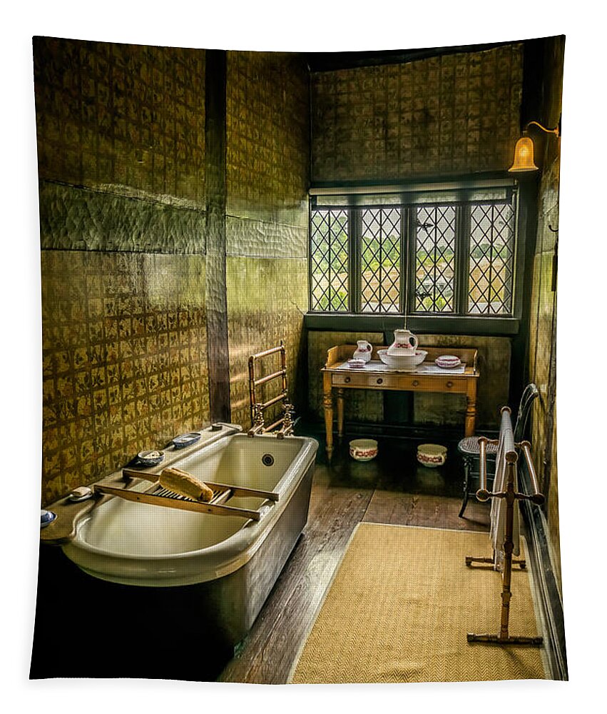 British Tapestry featuring the photograph Victorian Wash Room #2 by Adrian Evans