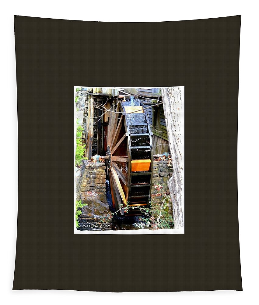Water Wheel Tapestry featuring the photograph Water Wheel #1 by Tara Potts