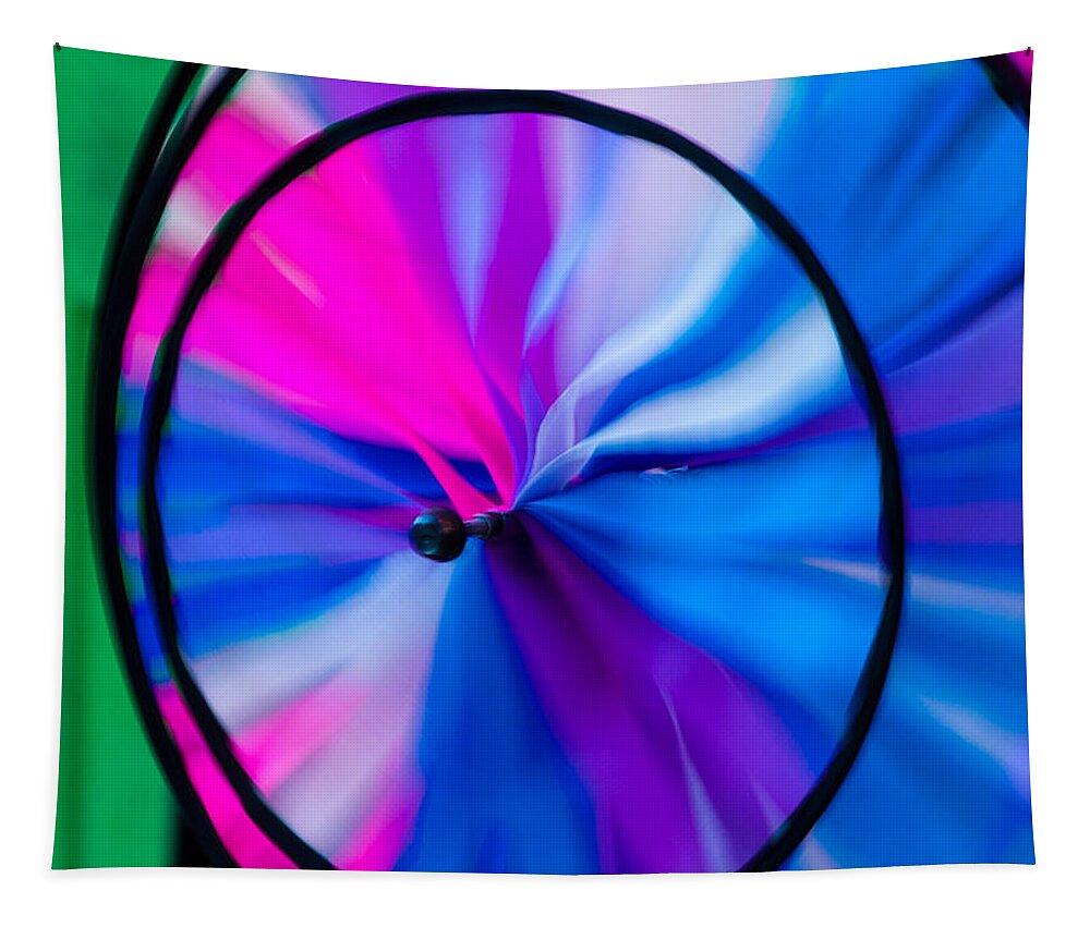 Pinwheel Tapestry featuring the photograph Whirligig 3 by David Smith