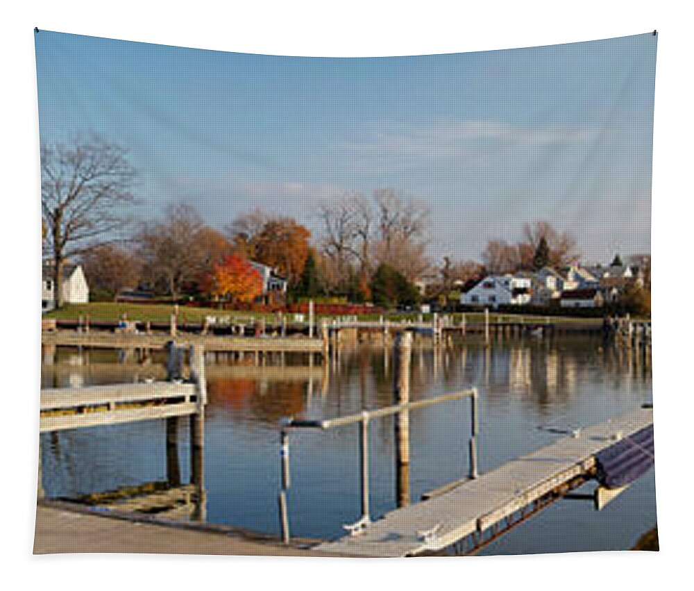 Rochester Yacht Club Tapestry featuring the photograph Yacht Club #1 by William Norton