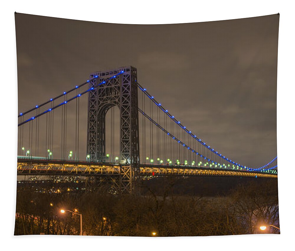 Gwb Tapestry featuring the photograph George Washington Bridge #10 by Theodore Jones
