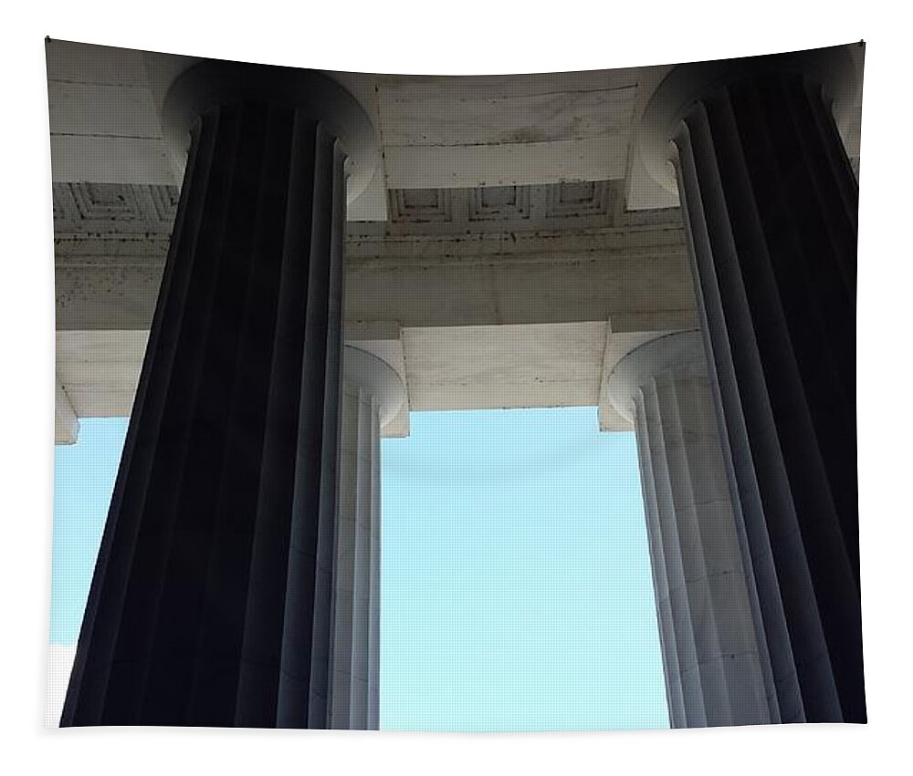 Washington Tapestry featuring the photograph Lincoln Memorial #10 by Kenny Glover