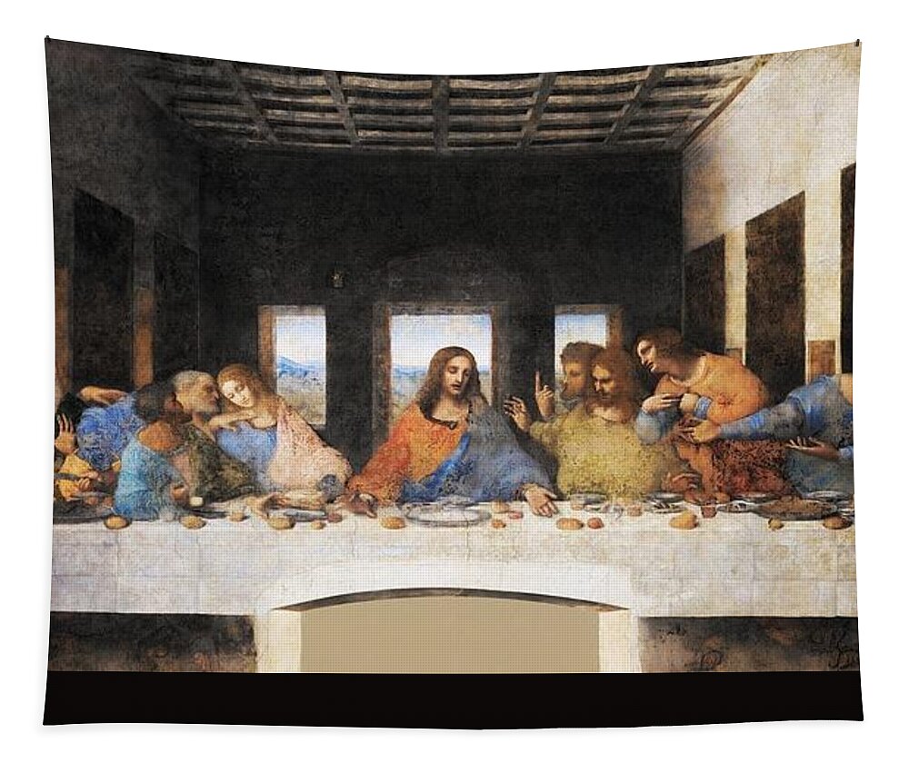 Leonardo Da Vinci Tapestry featuring the painting The Last Supper #17 by Leonardo da Vinci