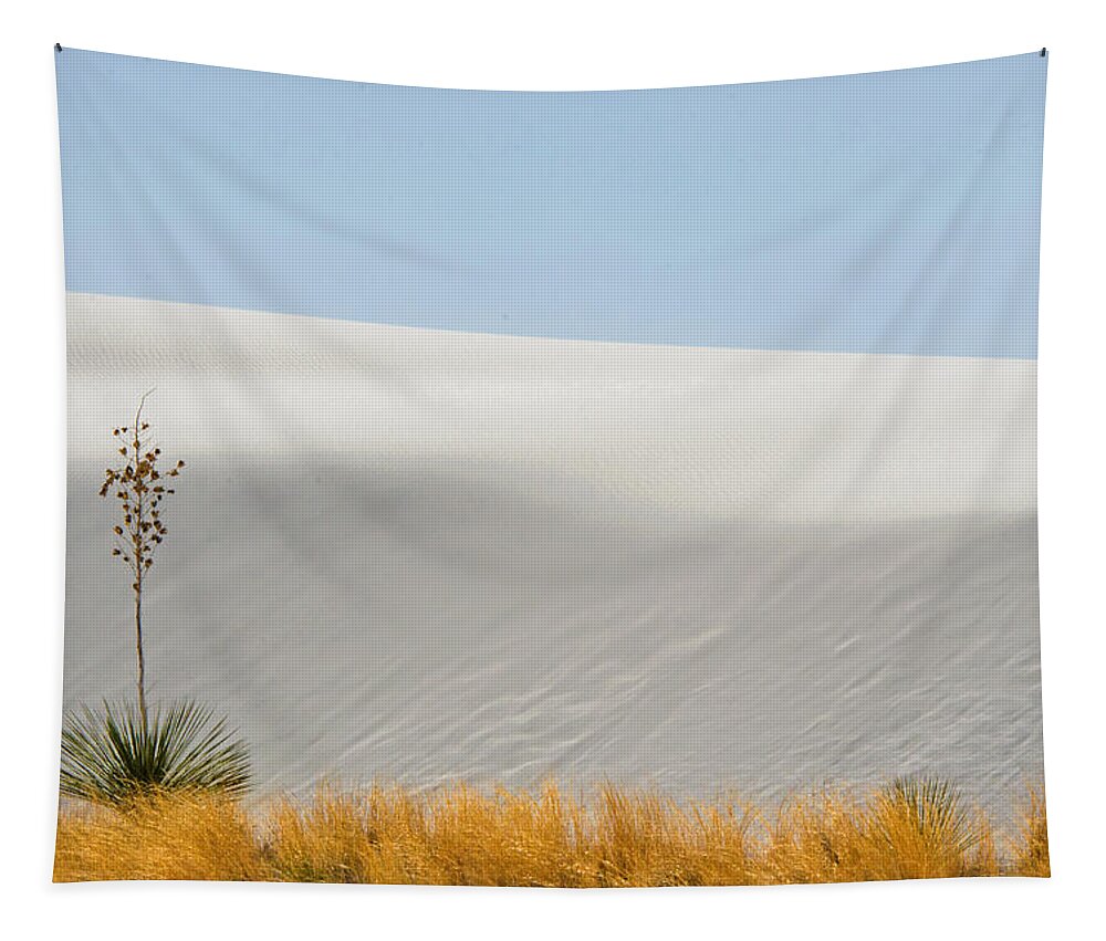 Nature Tapestry featuring the photograph White Sands National Monument, Nm #10 by Millard H. Sharp