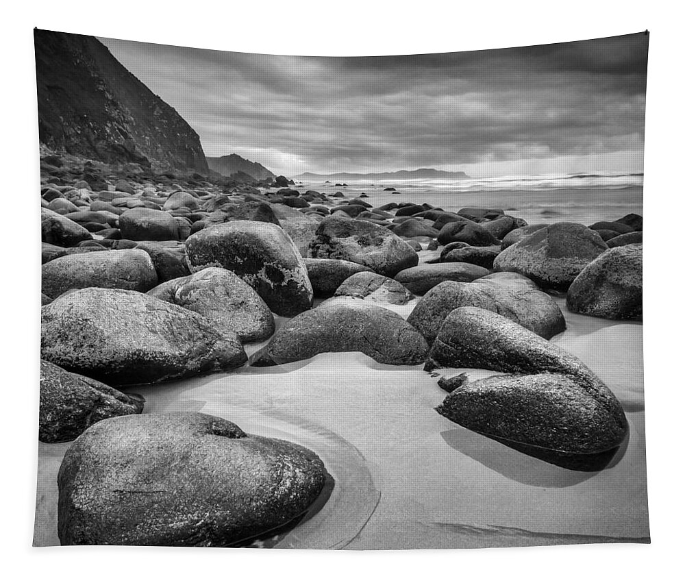 Campelo Tapestry featuring the photograph Campelo Beach Galicia Spain by Pablo Avanzini