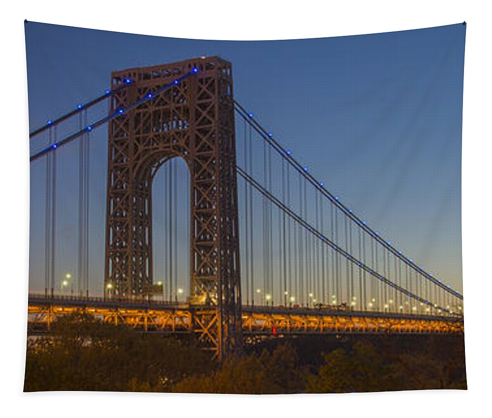 Gwb Tapestry featuring the photograph George Washington Bridge #1 by Theodore Jones