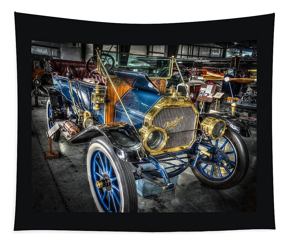 Overland Automobile Tapestry featuring the photograph 1911 Overland Automobile by Thom Zehrfeld