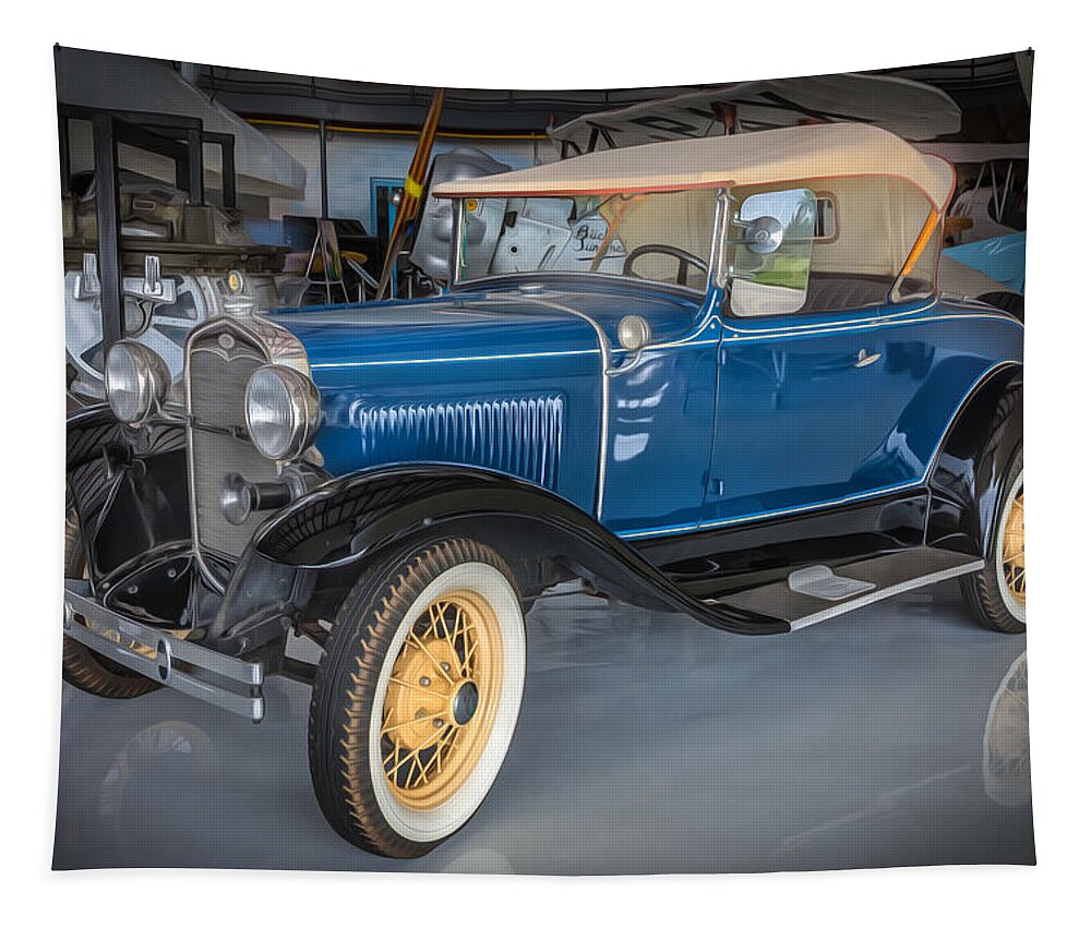 1930 Ford Tapestry featuring the photograph 1930 Model A Ford Convertible by Rich Franco