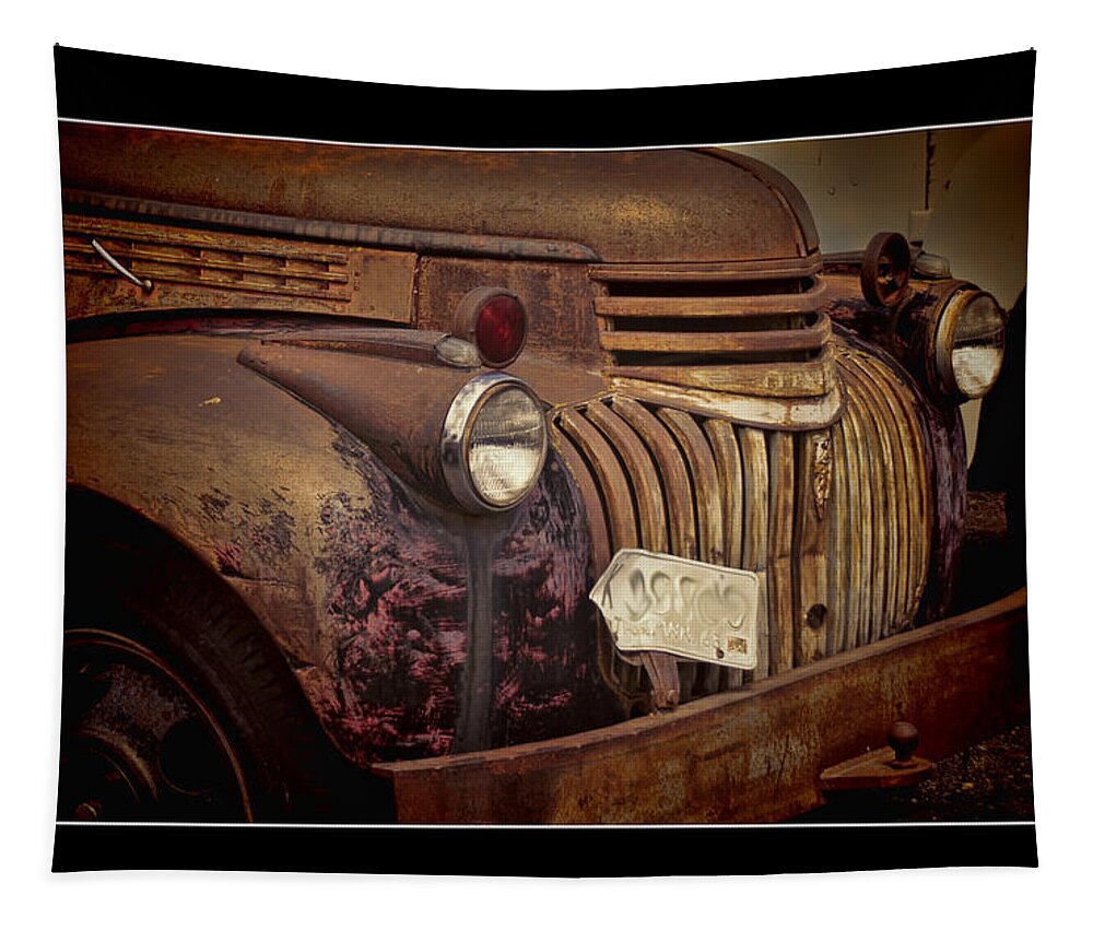 Chevy Tapestry featuring the photograph 1946 Chevy Truck by Ron Roberts