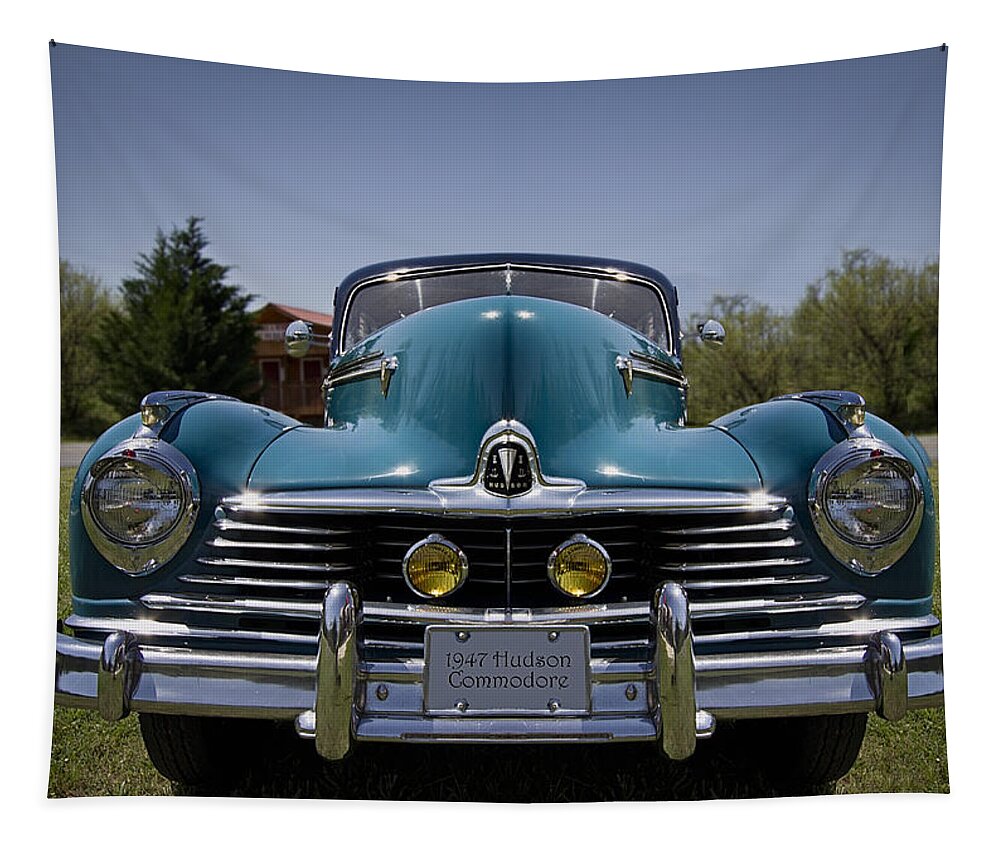'47 Tapestry featuring the photograph 1947 Hudson Commodore by Debra and Dave Vanderlaan