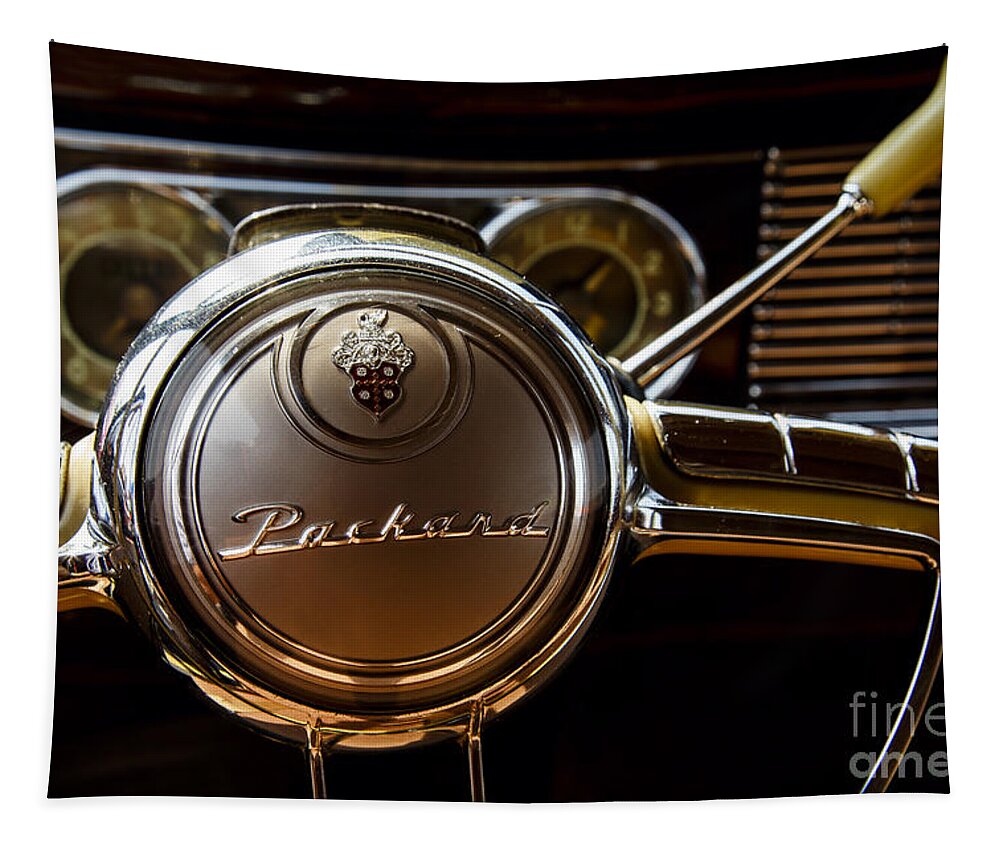 Automotive Tapestry featuring the photograph 1948 Packard by Dennis Hedberg