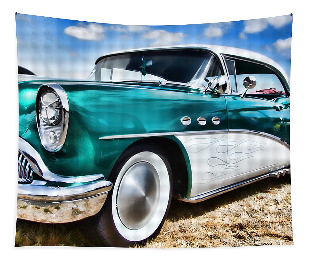 Buick Tapestry featuring the photograph 1954 Buick by Ron Roberts