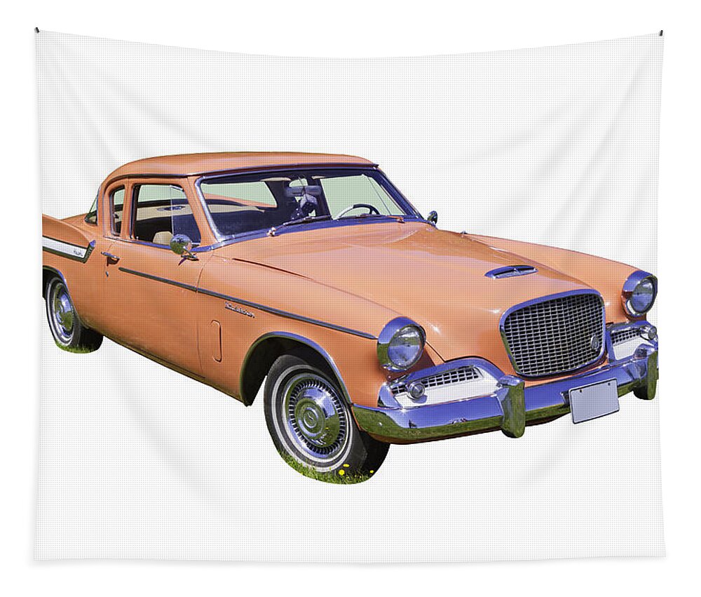 Vintage Tapestry featuring the photograph 1961 Studebaker Hawk Coupe by Keith Webber Jr