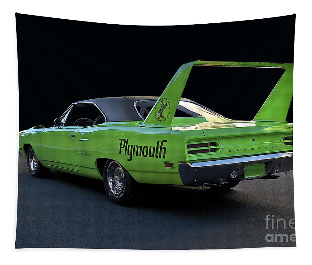 Alloy Tapestry featuring the photograph 1970 Plymouth Road Runner Superbird 2 by Dave Koontz