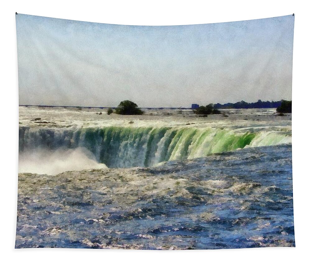 Niagra Tapestry featuring the photograph Niagara Falls by Michelle Calkins