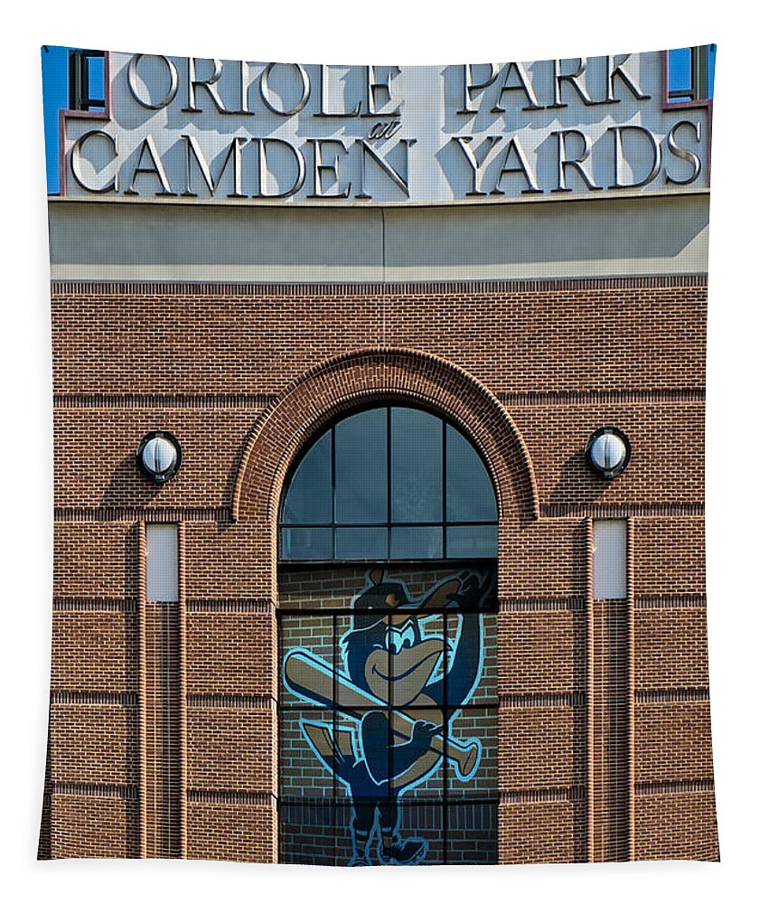Baltimore Tapestry featuring the photograph Oriole Park At Camden Yards #2 by Susan Candelario