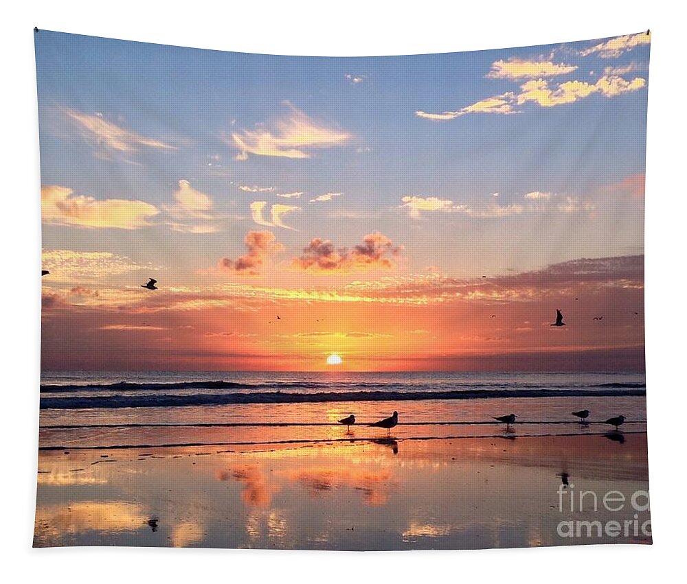 Sunrise Tapestry featuring the photograph Painted Sky by LeeAnn Kendall