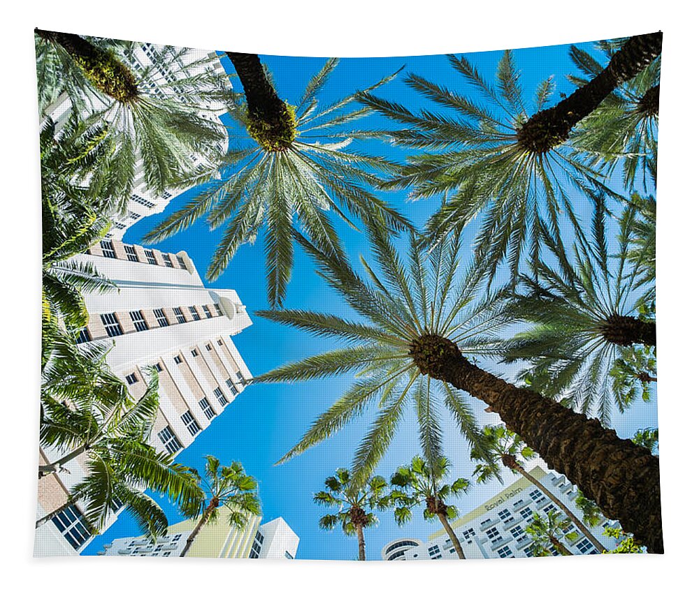 Architecture Tapestry featuring the photograph Miami Beach by Raul Rodriguez