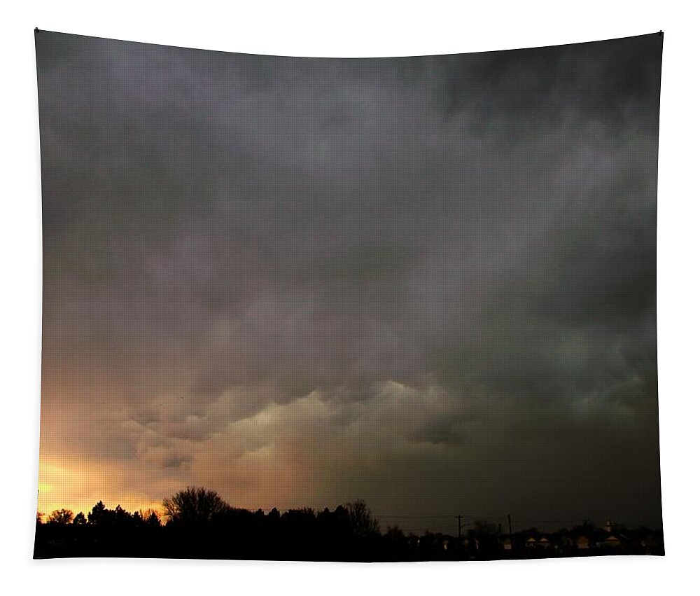Stormscape Tapestry featuring the photograph Let the Storm Season Begin #8 by NebraskaSC