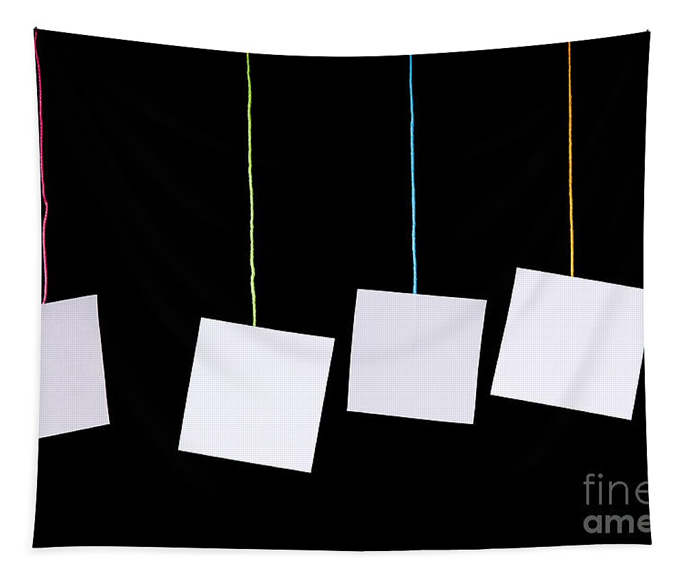 Hanging White Tags Tapestry by THP Creative - Fine Art America