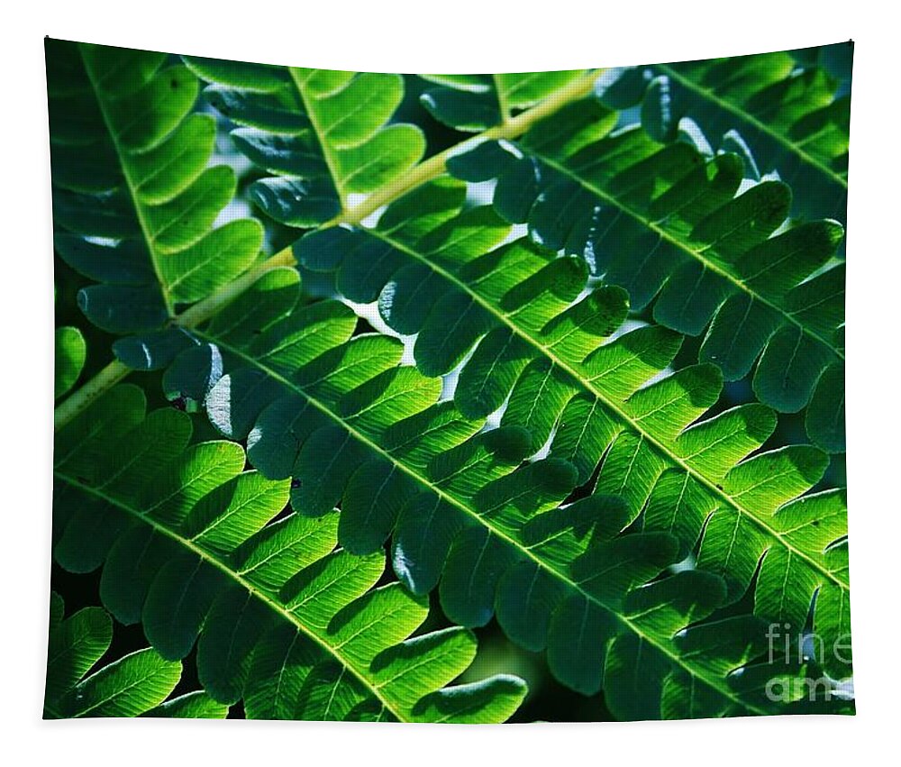 Fern Tapestry featuring the photograph Leaves of Green by Neal Eslinger