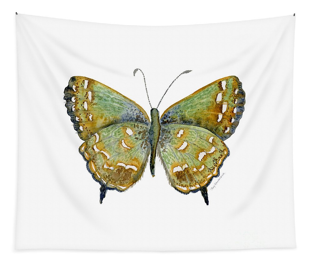 Hesseli Butterfly Tapestry featuring the painting 38 Hesseli Butterfly by Amy Kirkpatrick