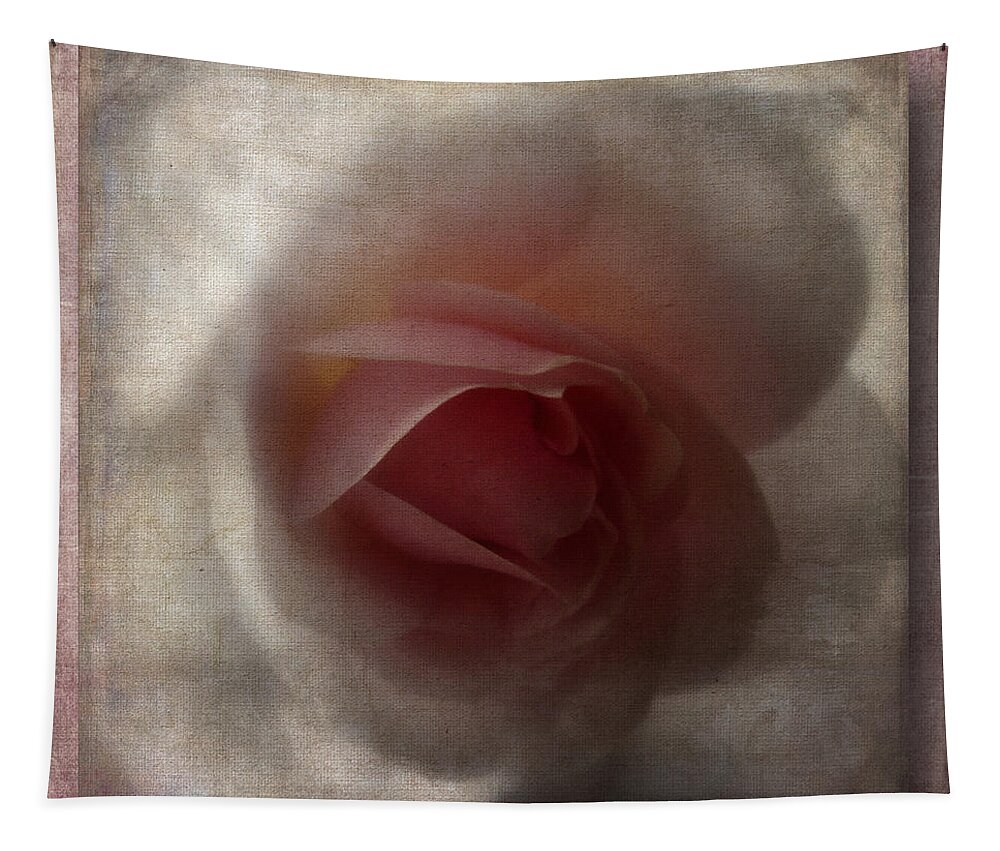 Rose Tapestry featuring the photograph 3D Pink Rose by Lynn Bolt