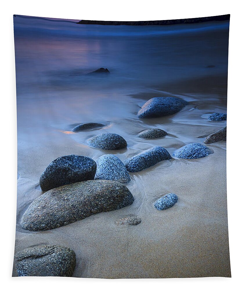 Seascape Tapestry featuring the photograph Campelo Beach Galicia Spain by Pablo Avanzini