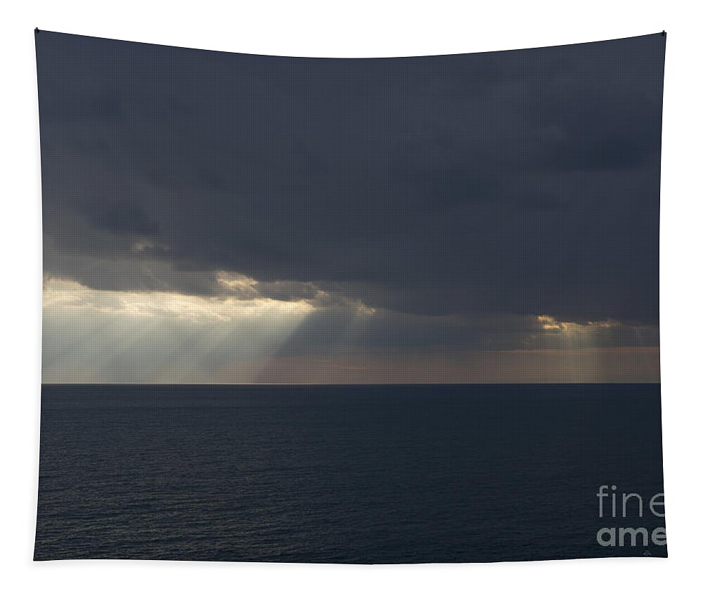 Sea Tapestry featuring the photograph Sunlight over the sea #4 by Mats Silvan