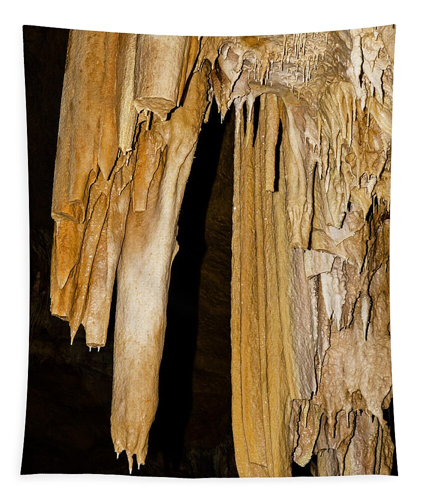 Nature Tapestry featuring the photograph Natural Bridge Caverns, San Antonio, Tx #41 by Millard H. Sharp