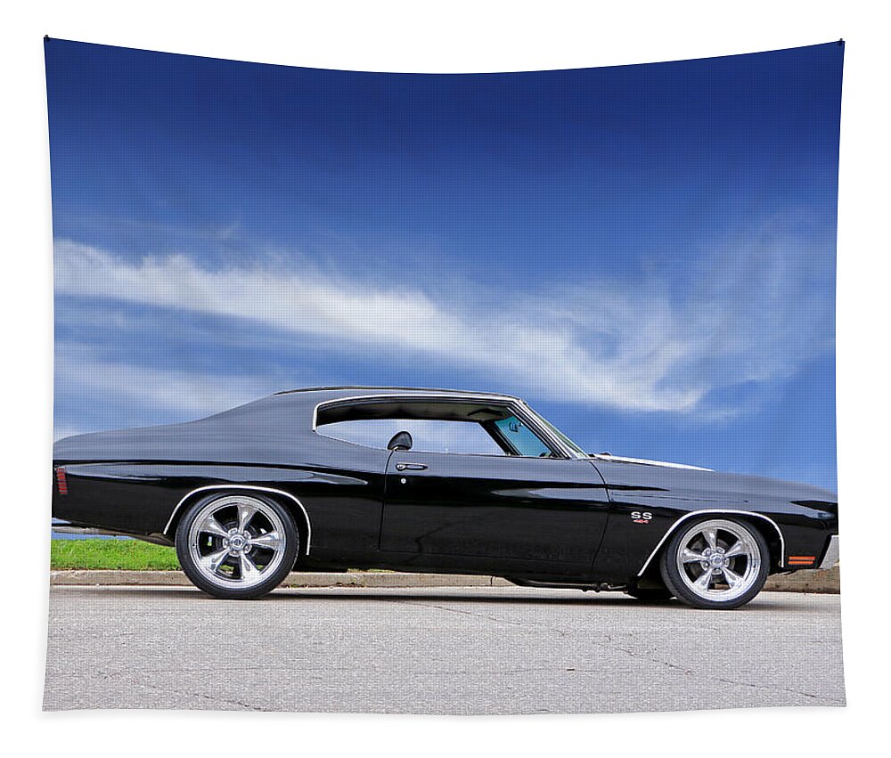 Chevrolet Tapestry featuring the photograph 454 SS Chevelle by Christopher McKenzie
